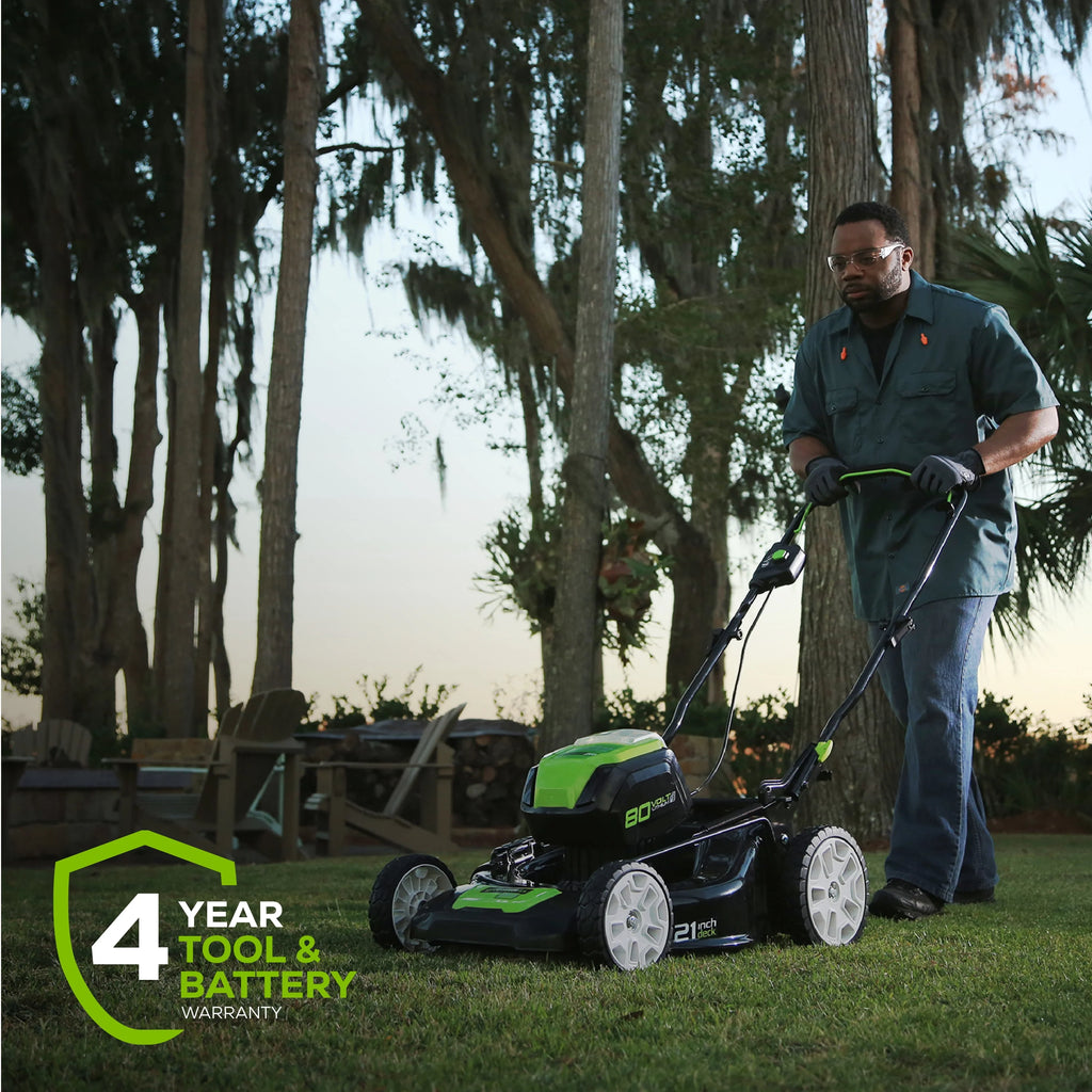 Greenworks 80V 21 Self Propelled Mower with 5Ah Battery & Charger L891