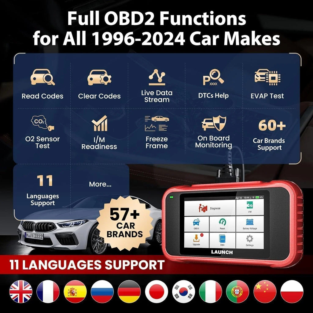 Launch CRP123X Elite OBD2 Scanner Car Diagnostic Code Reader ABS SRS Transmission SAS Y2417