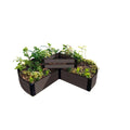 Frame It All Tool-Free Weathered Wood 9 x 9 x 16.5 Circle Keyhole Garden 1 Profile