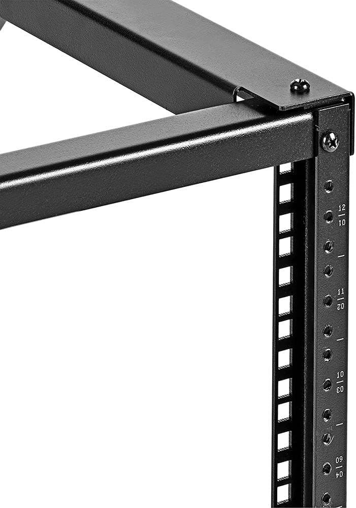 NavePoint 15U Wall-Mount Open Frame Network Equipment Rack, 24.81" Depth, Black J55301