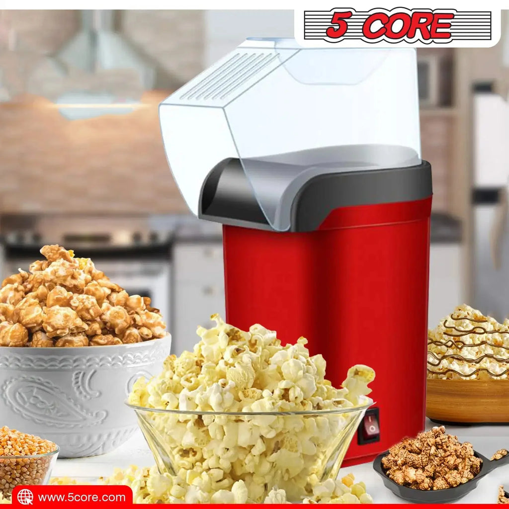 Hot Air Popcorn Machine Red BPA Free Q25814