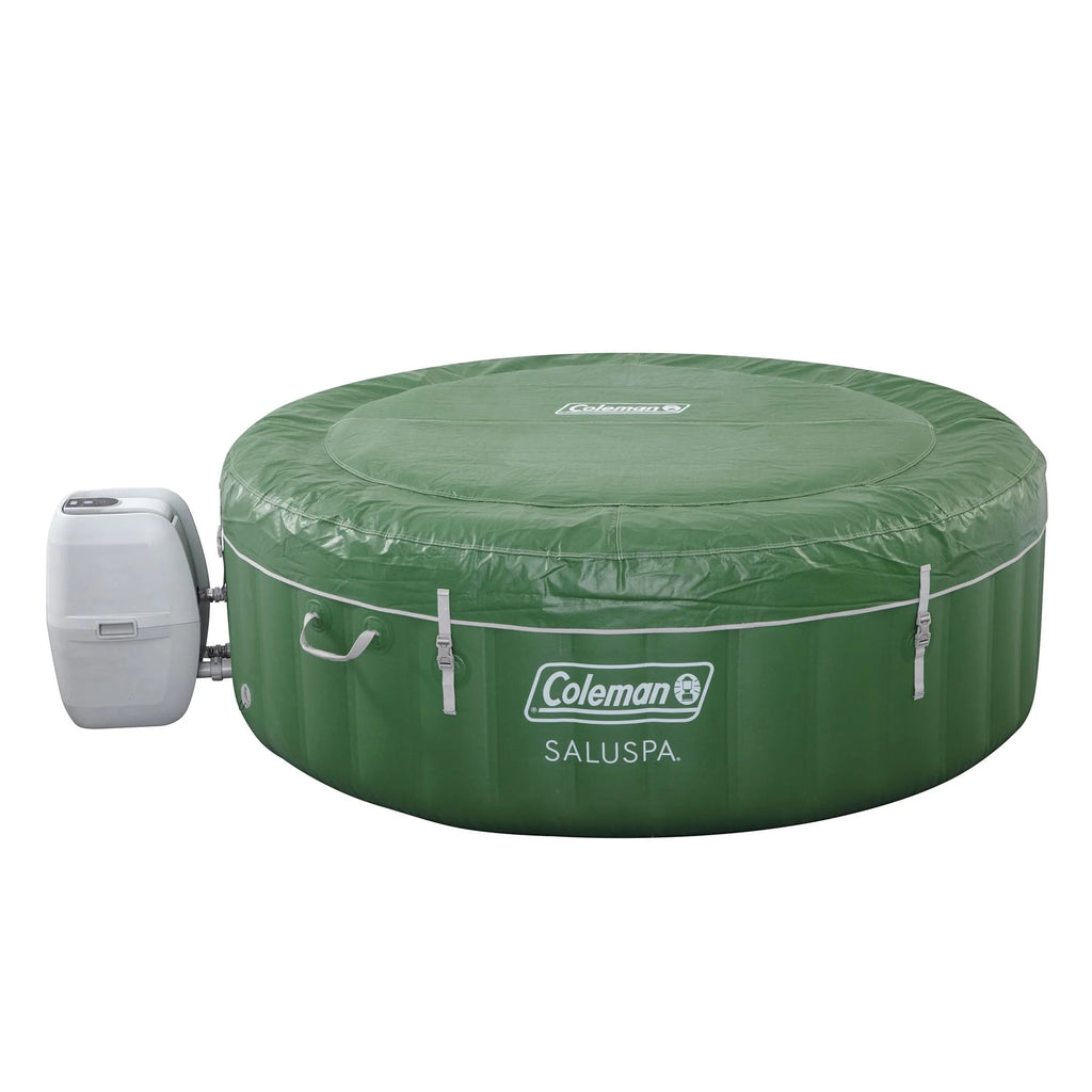 Coleman SaluSpa AirJet Inflatable Round Hot Tub, 60 Jets, Black D46266