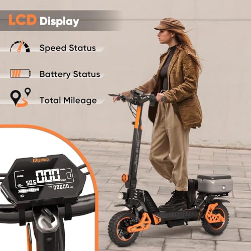 Ruitoo Electric Scooter 1000W Motor, Off Road Foldable E-Scooter for Adults H59744