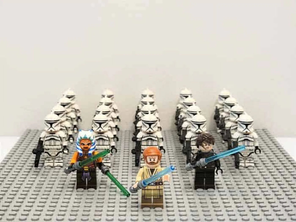 Star Wars Mandalorian Clone Wars Battle Minifigures General Grievous Obi Wan Kenobi Toys J49309