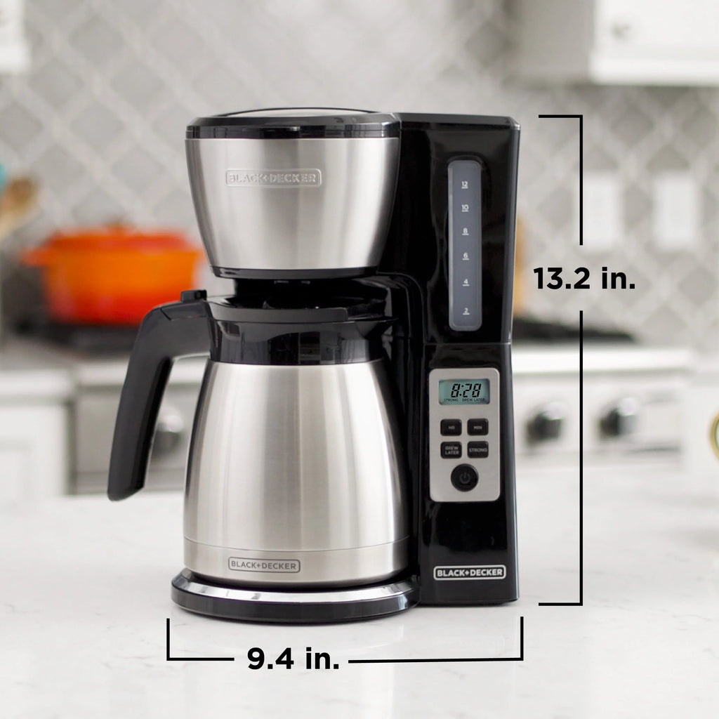 BLACK+DECKER 12-Cup Thermal Programmable Coffeemaker CM2046S G96800