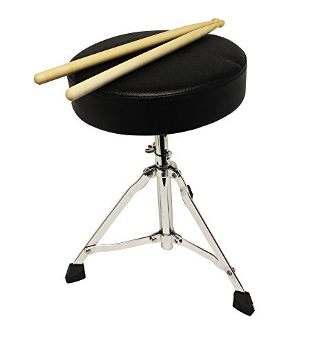 Music Alley 3 Piece Kids Drum Set with Cymbal, Pedal & Sticks, Blue R340