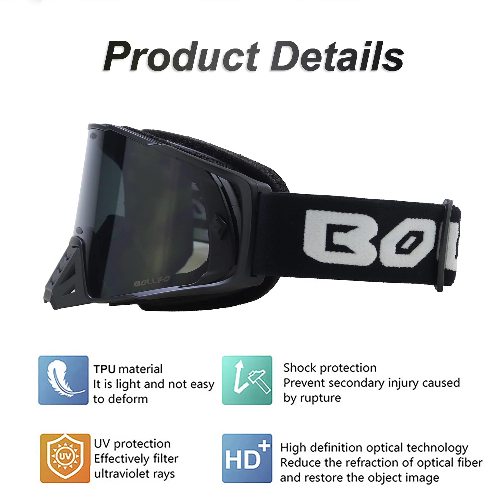 Motorcycle Motocross Goggles for Dirt Bike ATV MX Off-Road K9519