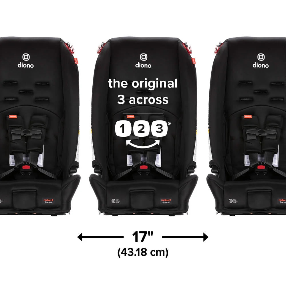 Diono Radian 3R All-in-One Convertible Car Seat, Black Jet J225