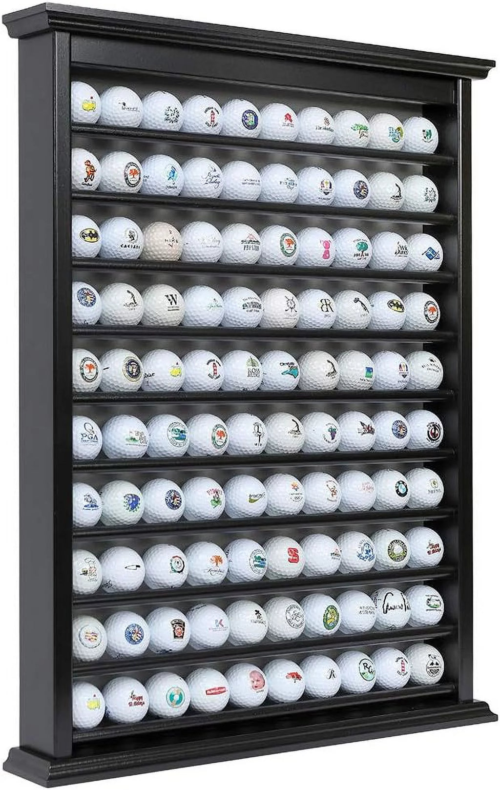Golf Ball Display Case Handcrafted Solid Wood Q9414