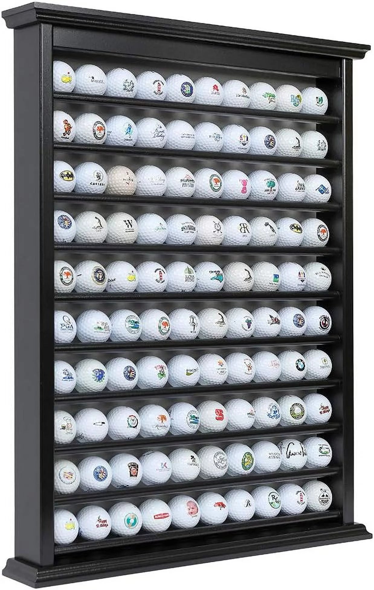 Golf Ball Display Case Handcrafted Solid Wood Q9414