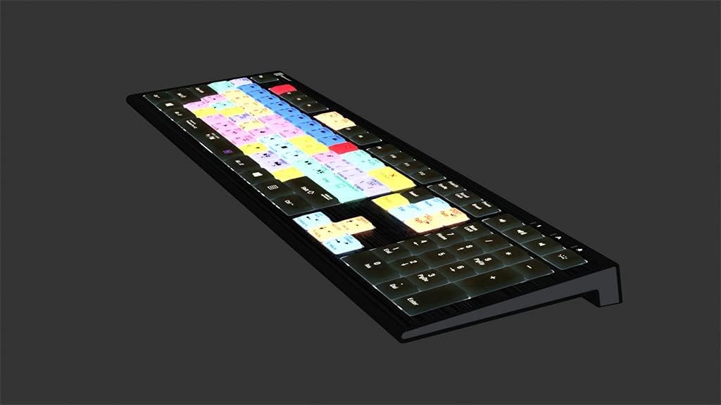 Logickeyboard ASTRA 2 Backlit Keyboard for Premiere Pro CC, Windows 7-11 L387107