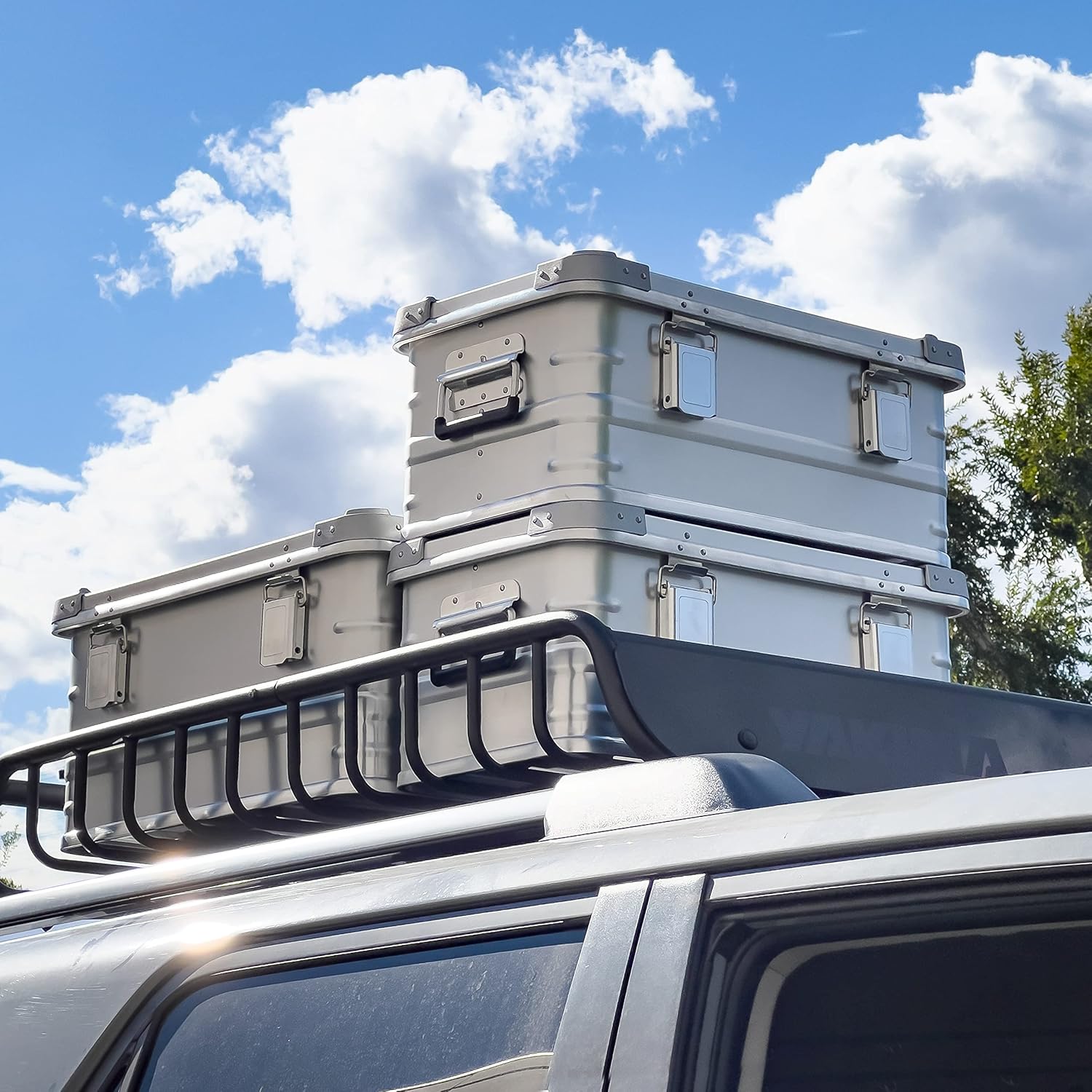 Eylar 2-Piece Aluminum Cargo Case Overland Crossover Gear K5116