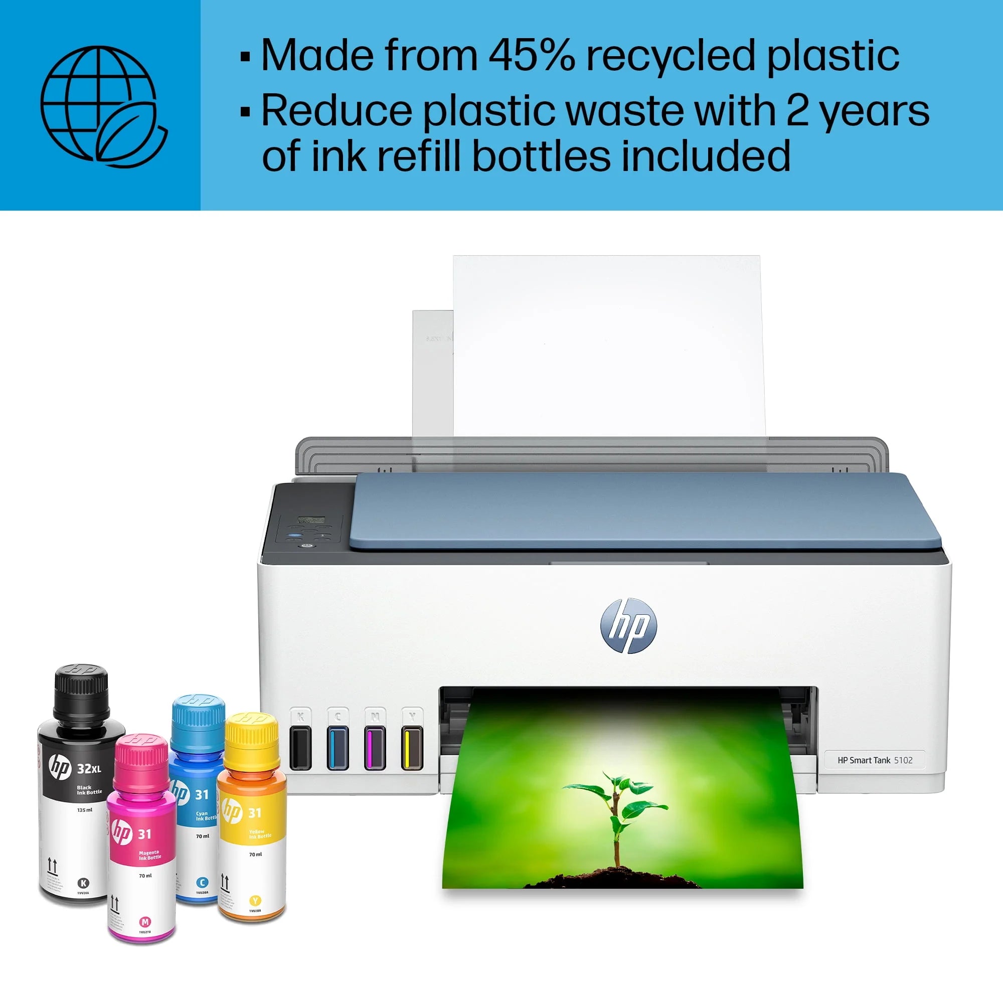 HP Smart Tank 5102 Wireless All-in-One Color Inkjet Printer S79117