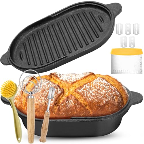 Cast Iron Dutch Oven for Bread Baking with Lid, Nonstick D570706
