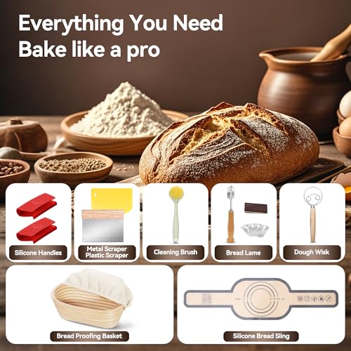 Cast Iron Loaf Pans for Baking Bread 9 x 5in, 2 Piece Pre-Seasoned K8872