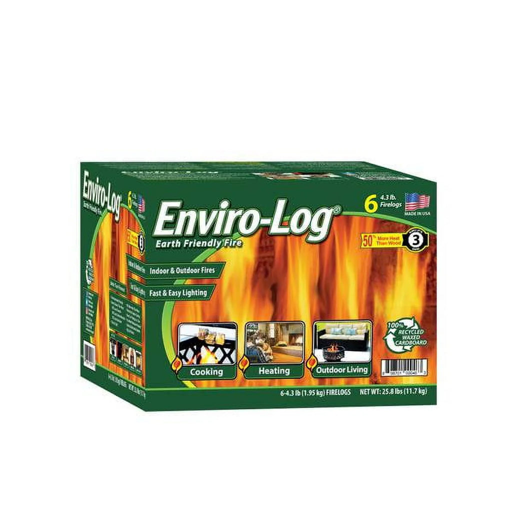 Enviro-Log Firelogs, 6 Count, 25.8 lbs J292888