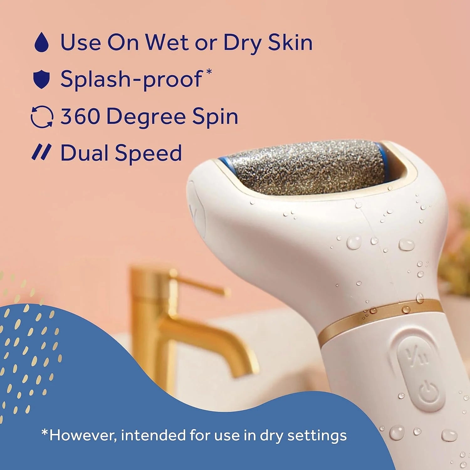 Amopé Pedi Perfect Electronic Foot File with Diamond Crystals K2819
