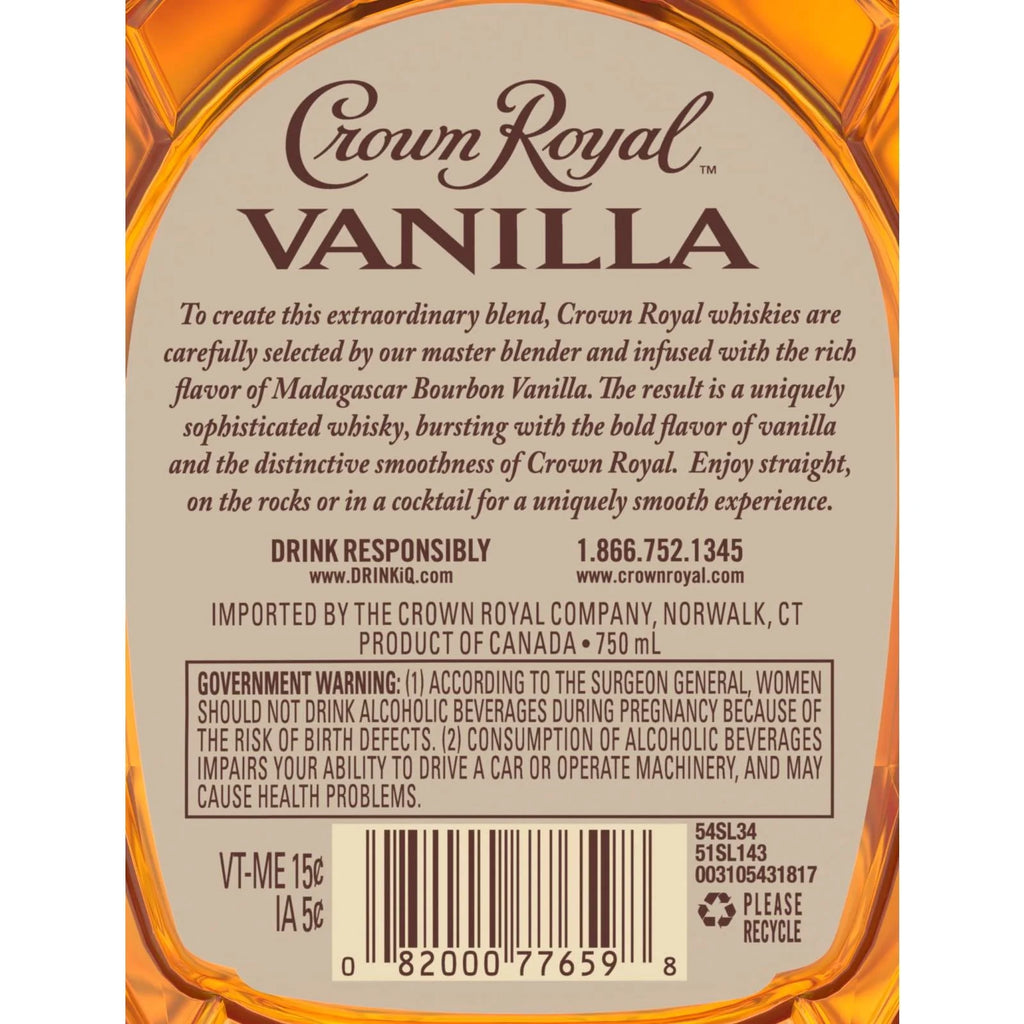 Crown Royal Vanilla Flavored Whisky 750 ml V575394