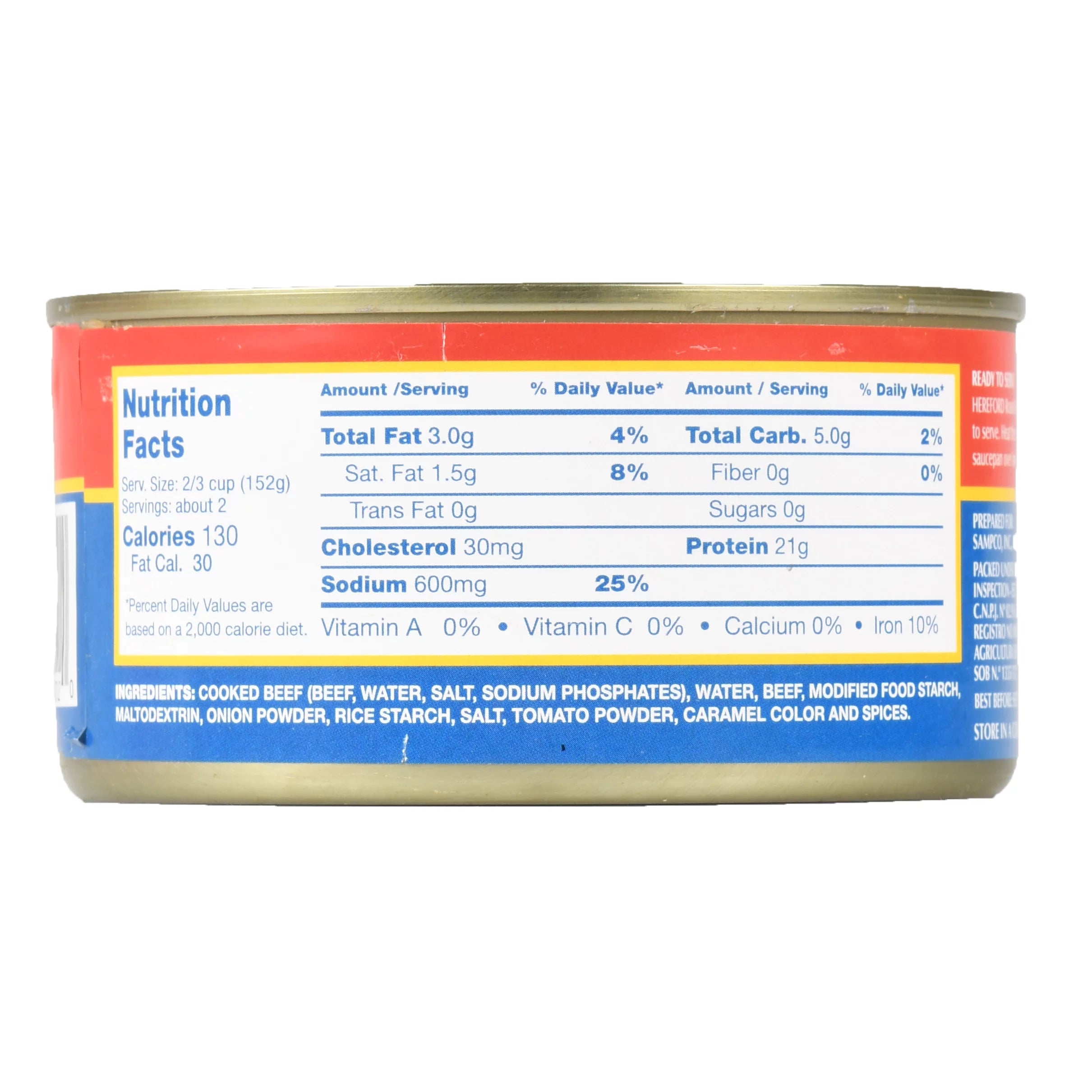 Hereford Fully Cooked Roast Beef with Gravy, 12 oz Can, 4 Pack I753820