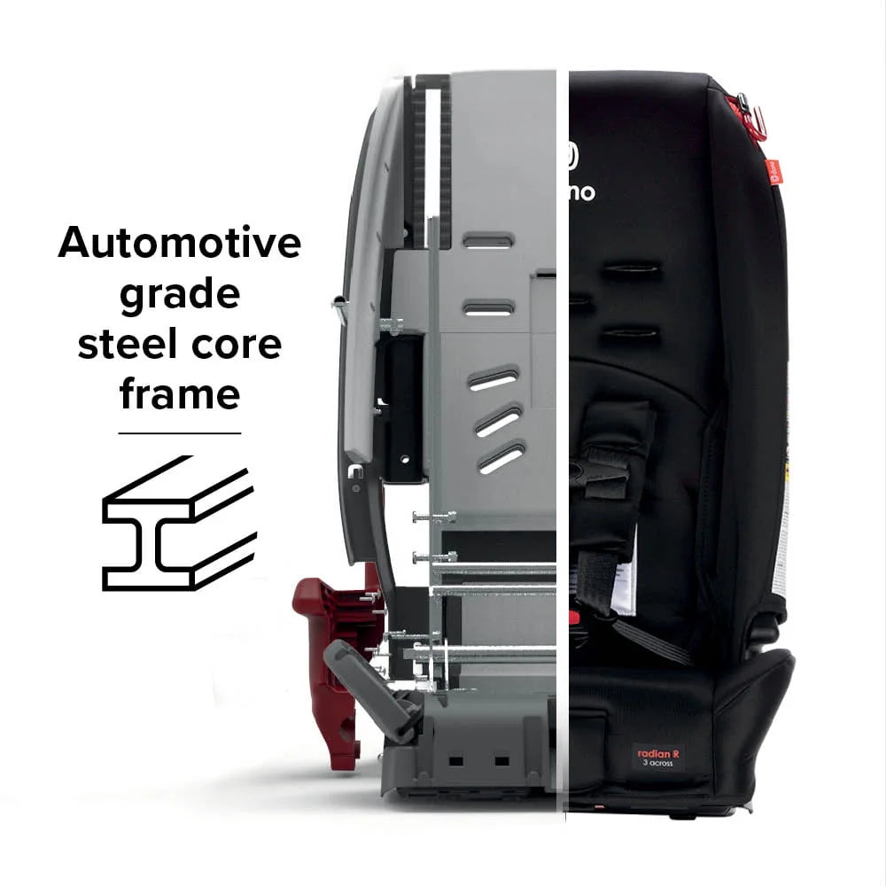 Diono Radian 3R All-in-One Convertible Car Seat, Black Jet J225