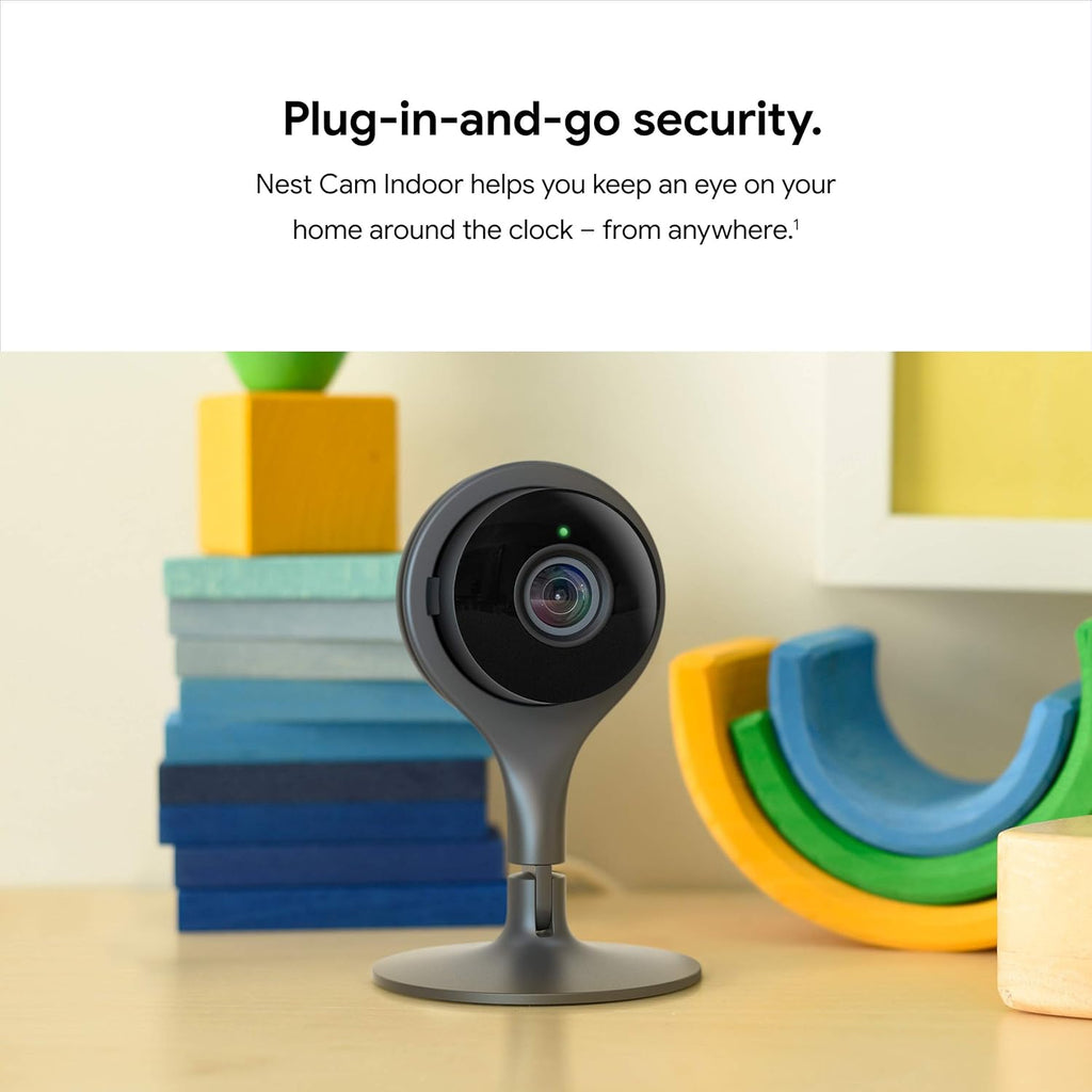 Google Nest Cam Indoor 3 Pack - Wired Security Camera with Night Vision K19603
