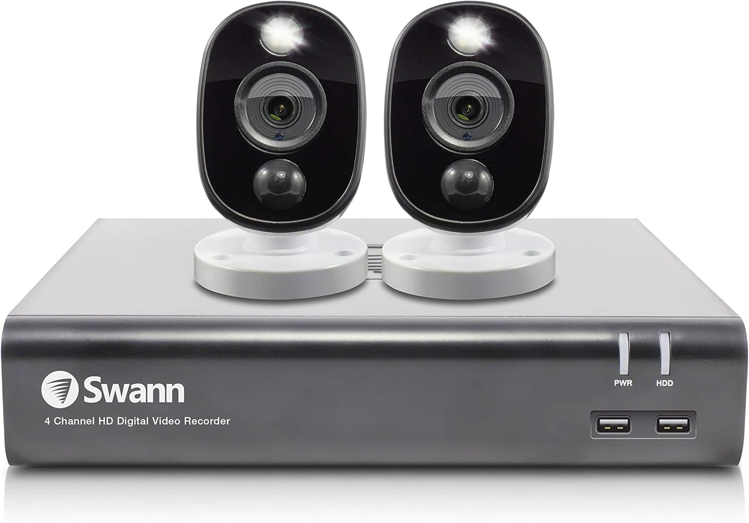 Swann Home Security Camera System 4 Channel 2 Cameras Wired CCTV 1080p HD DVR 1TB HDD S2592