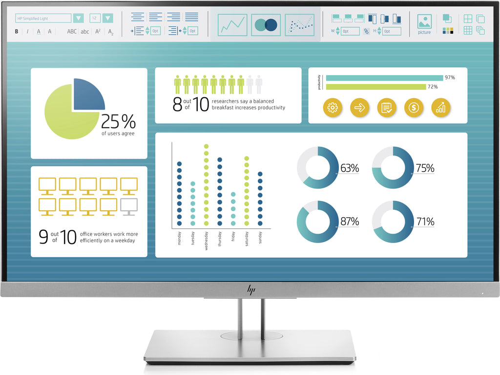 HP EliteDisplay E273 - 27x22 IPS LED Monitor - FullHD