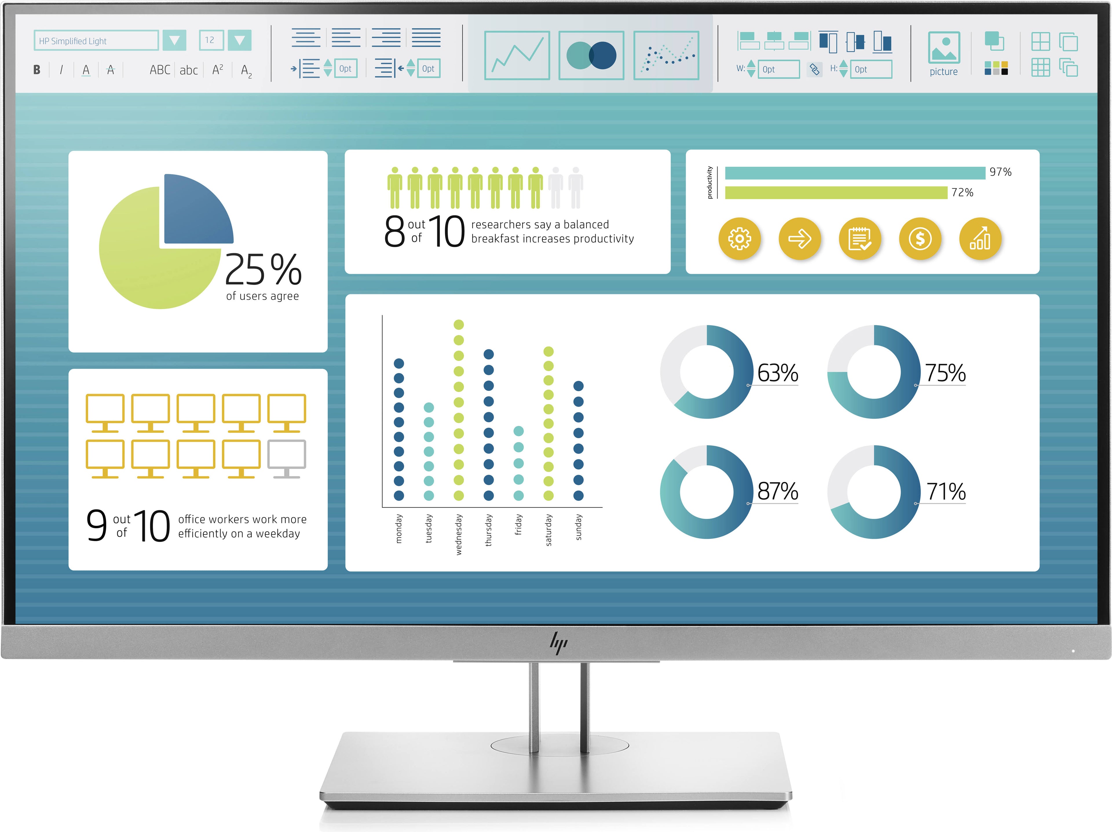 HP EliteDisplay E273 - 27x22 IPS LED Monitor - FullHD