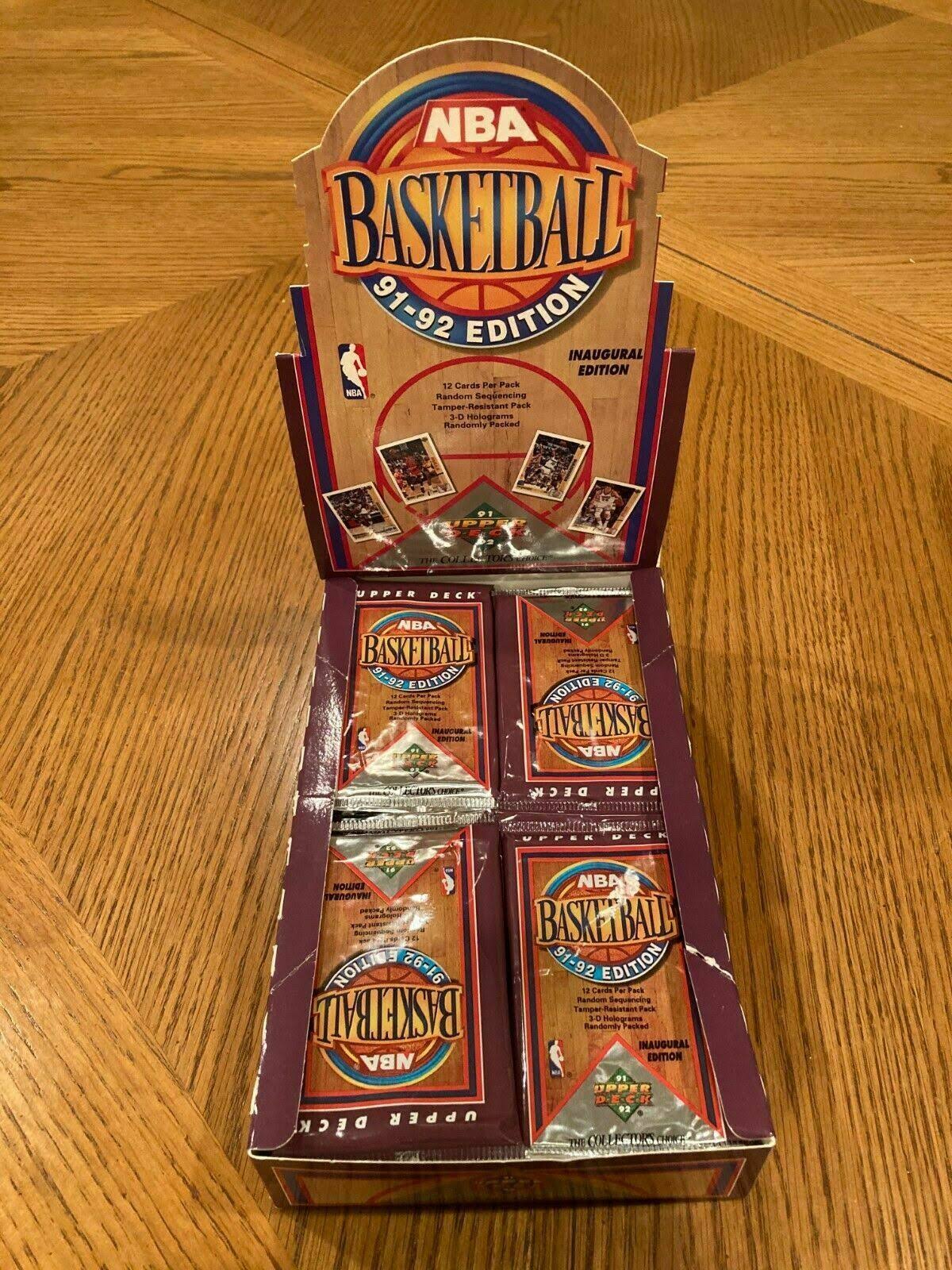 91-92 Upper Deck Basketball Factory Sealed Box Inaugural Edition F309