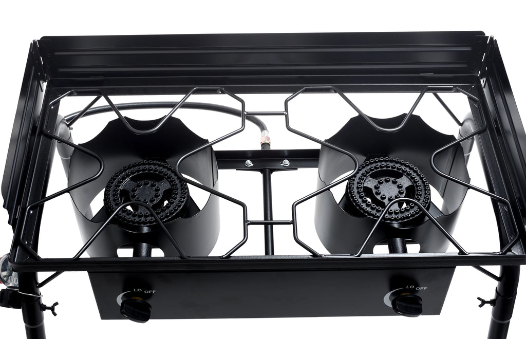 Flame King 200,000 BTU LP Gas 2 Burner Standup Cooktop Stove Z6687