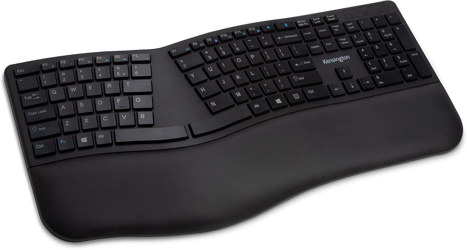 Kensington Pro Fit Ergonomic Wireless Keyboard Black K75401US, 2-Pack M791060