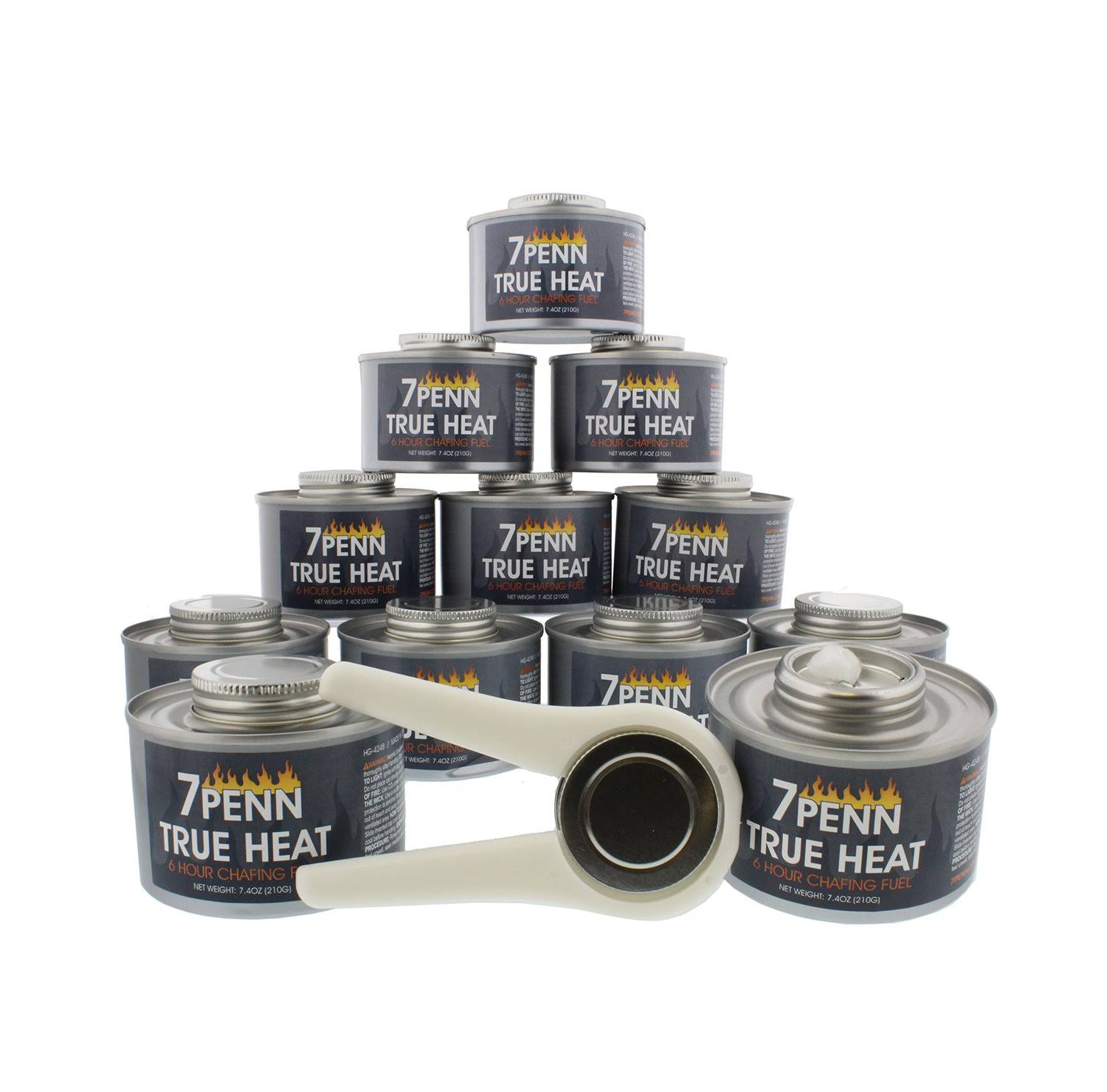 7penn Wick Chafing Dish Fuel 48-Pack with Free Lid Opener – Food Warming, Heated Cans, Chaffing Burner, Buffet Warmer