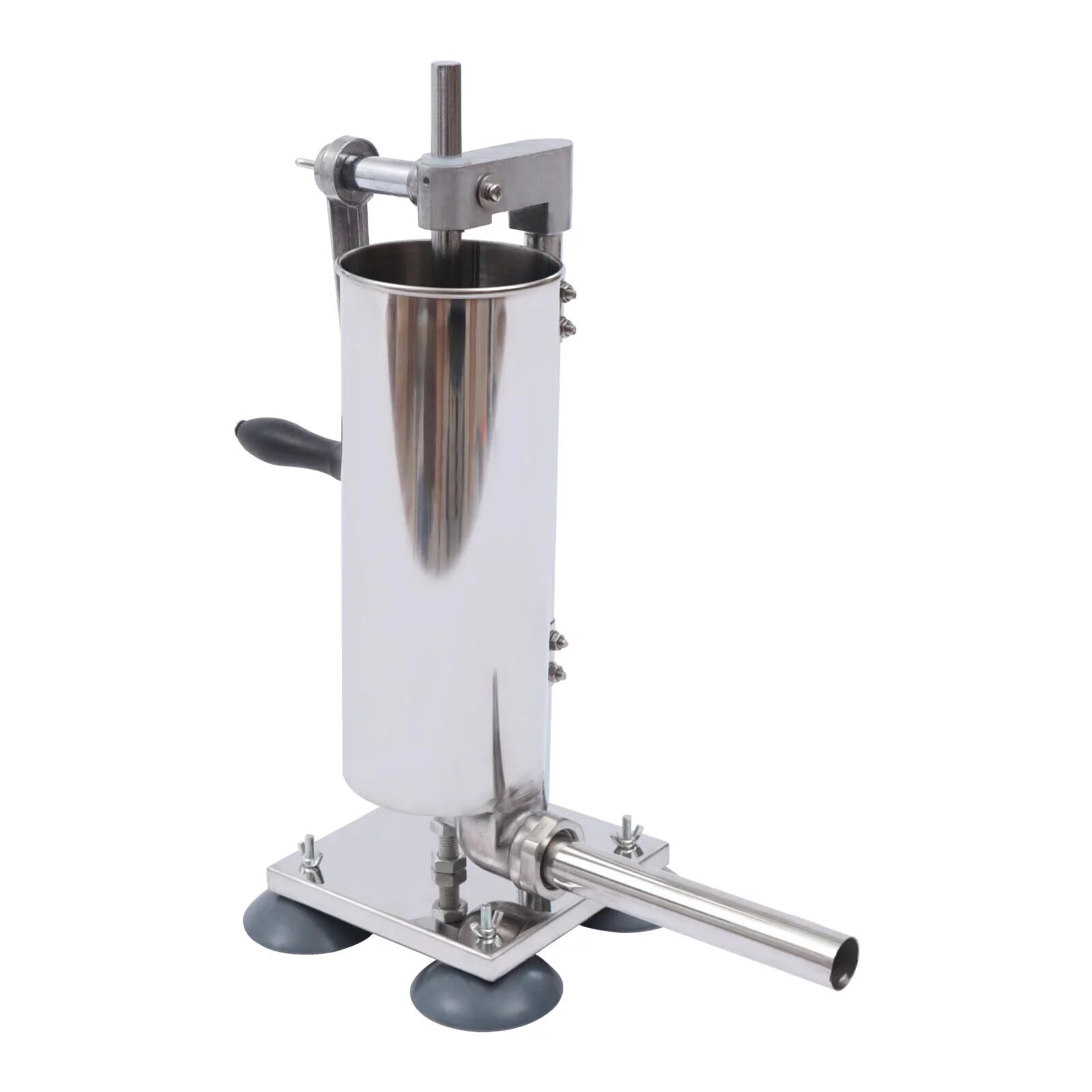Miumaeov 3L Manual Sausage Stuffer Stainless Steel Vertical Sausage Maker C311156