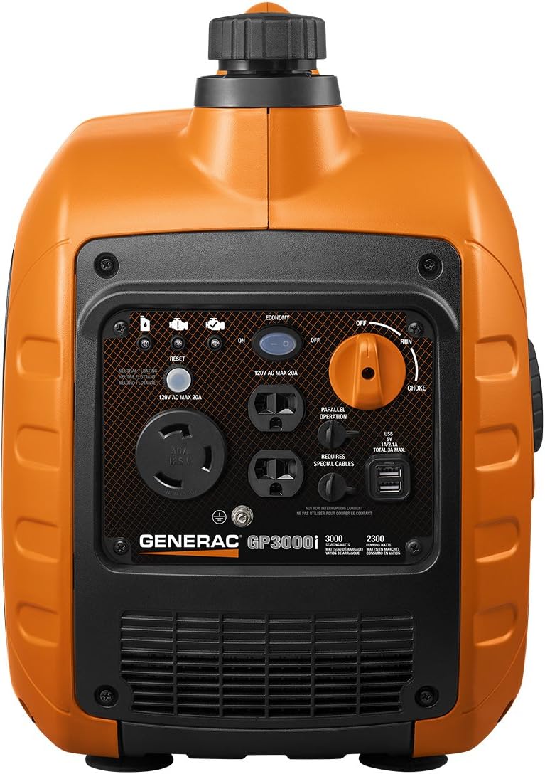 Generac GP3500iO Inverter Generator - 3500 Starting Watts, RV Ready I499