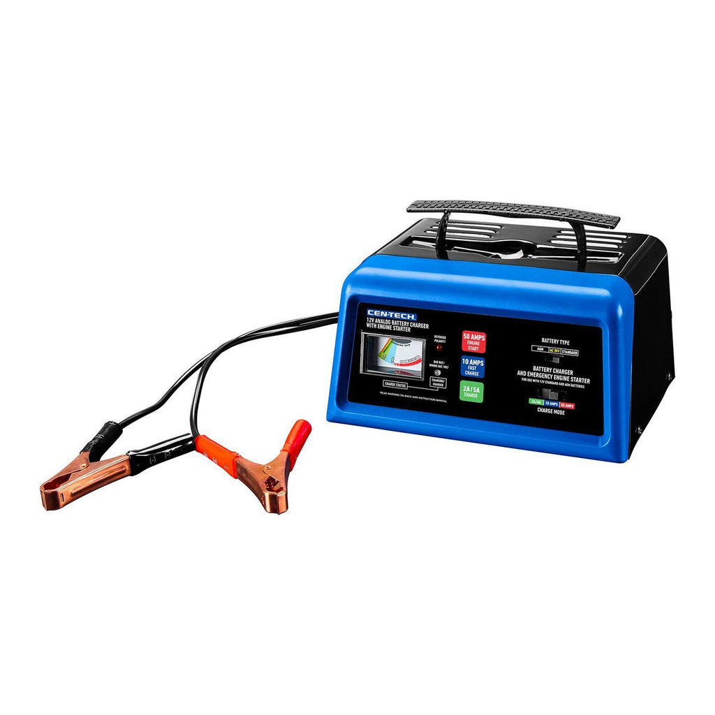CEN-TECH 12V Analog Charger with Engine Start F719266