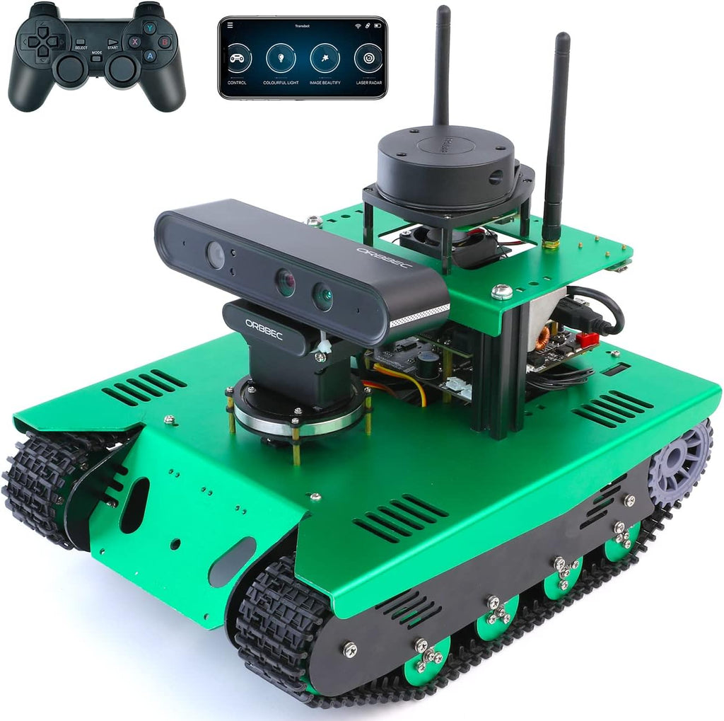 ROS Robotic Kit Robot Arm for Jetson Nano 4B 8GB Transbot Yahboom Maker (Nano Ver.III)（Jetson Nano NOT Include）