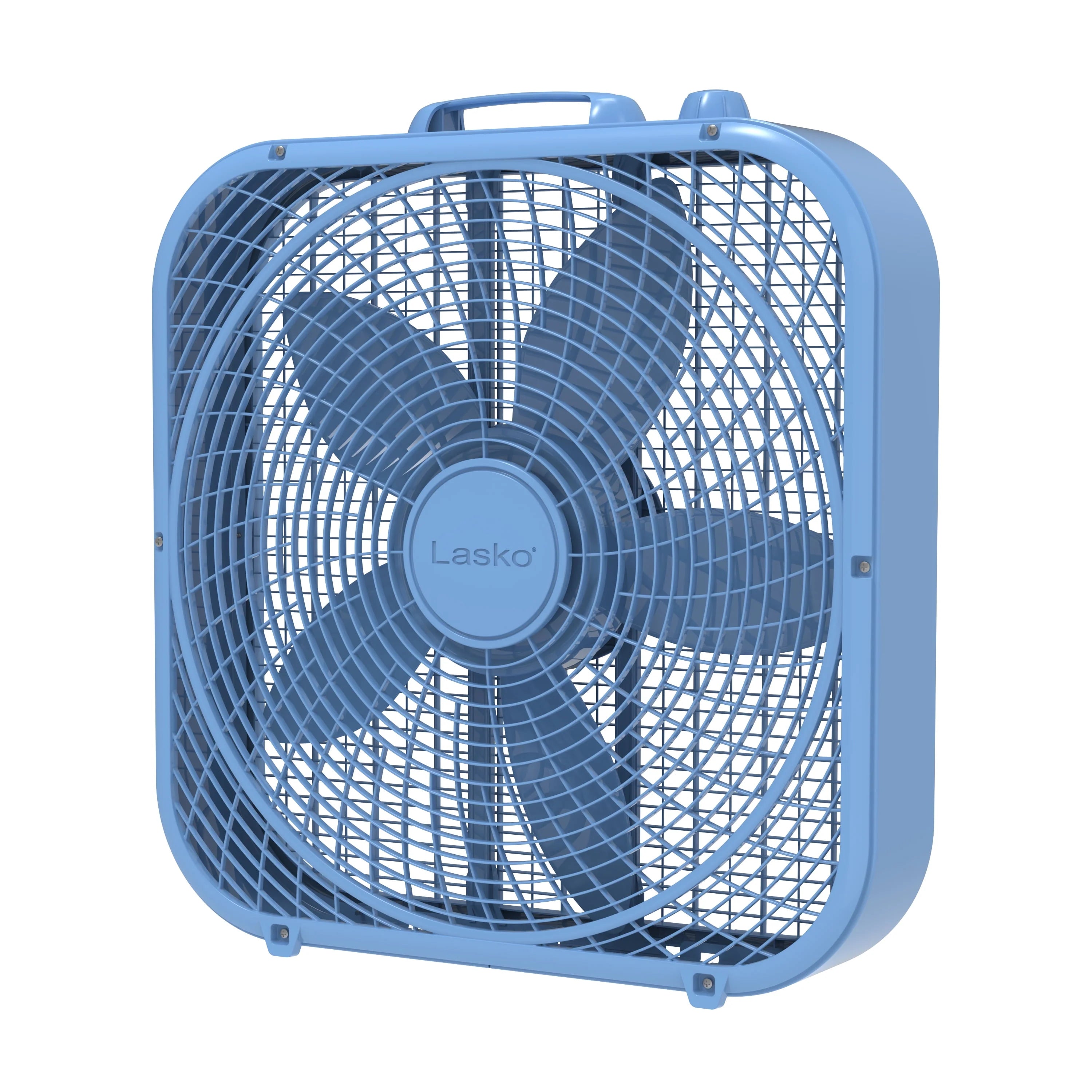 Lasko 20 Classic Box Fan with Weather-Resistant Motor, 3 Speeds, White Y945432