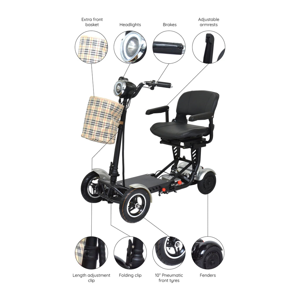 Compact Electric Scooter for Adults with Adjustable Seat and Armrests N441