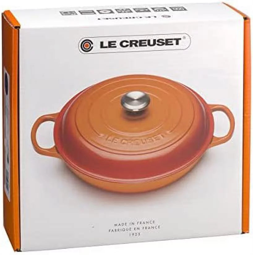 Le Creuset Enameled Cast Iron Signature Braiser, 2.25 qt., Cerise O689