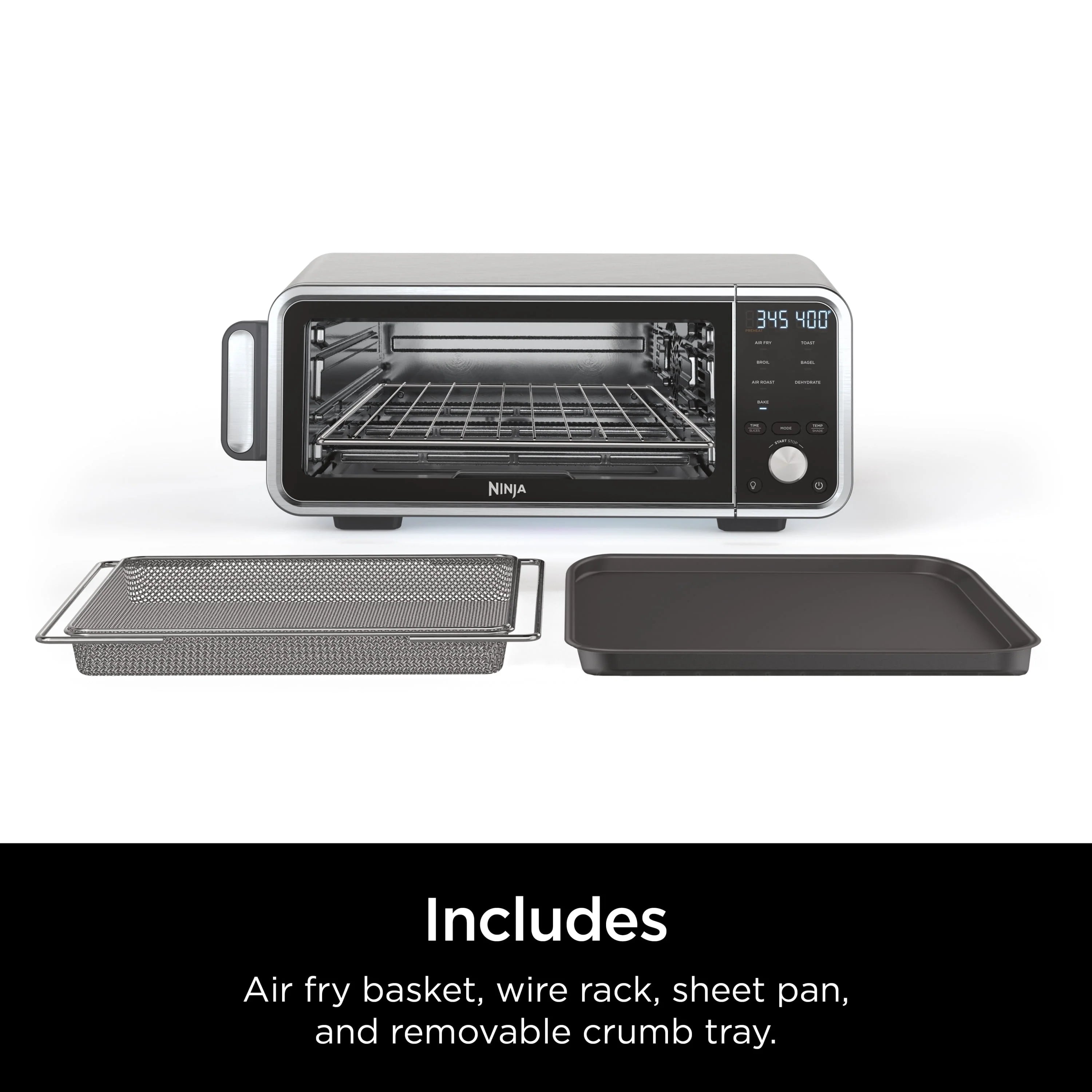 Ninja Foodi 6-in-1 Digital Air Fryer Toaster Oven with Flip-Away M335