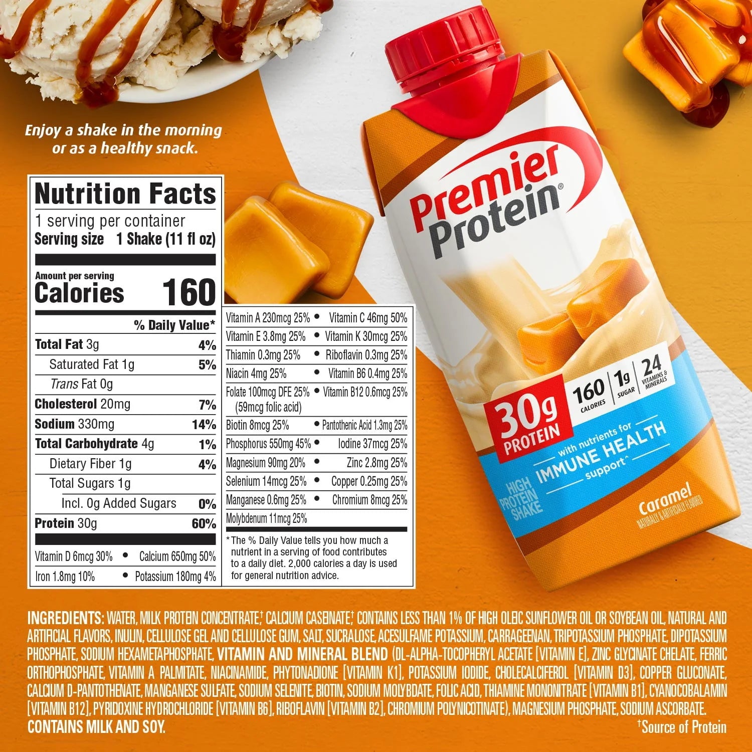 Premier Protein Shake, Chocolate, 11 fl oz, 12 Ct H339