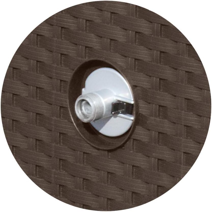 Suncast No-Leak Resin Wicker-Looker Hose Reel, Mocha J1504