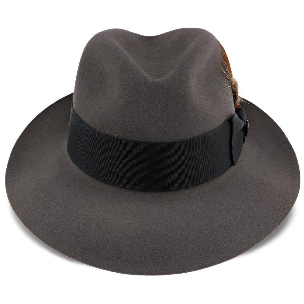 Stetson Pinnacle Beaver Fur Felt Fedora Hat 7 1/4 Caribou X383