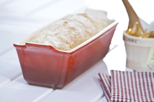 Le Creuset Stoneware Heritage Loaf Pan, Cerise B331090