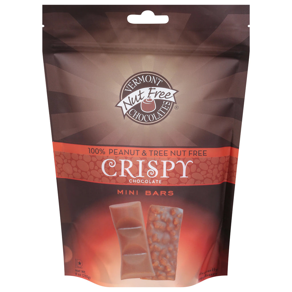 Vermont Nut Free Chocolates Mini Crispy Chocolate Bars 20 Count C945