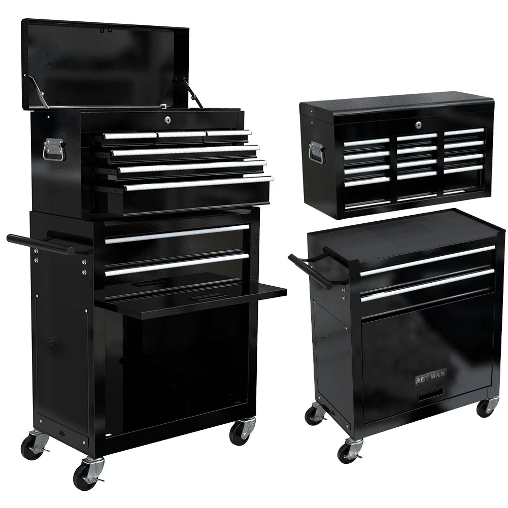 Blue 8-Drawer Rolling Tool Chest with Wheels and Lock Z60320