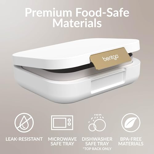 Bentgo Modern Adult & Teen Bento Lunch Box, Leak-Resistant, BPA-Free, Dark Gray G5523