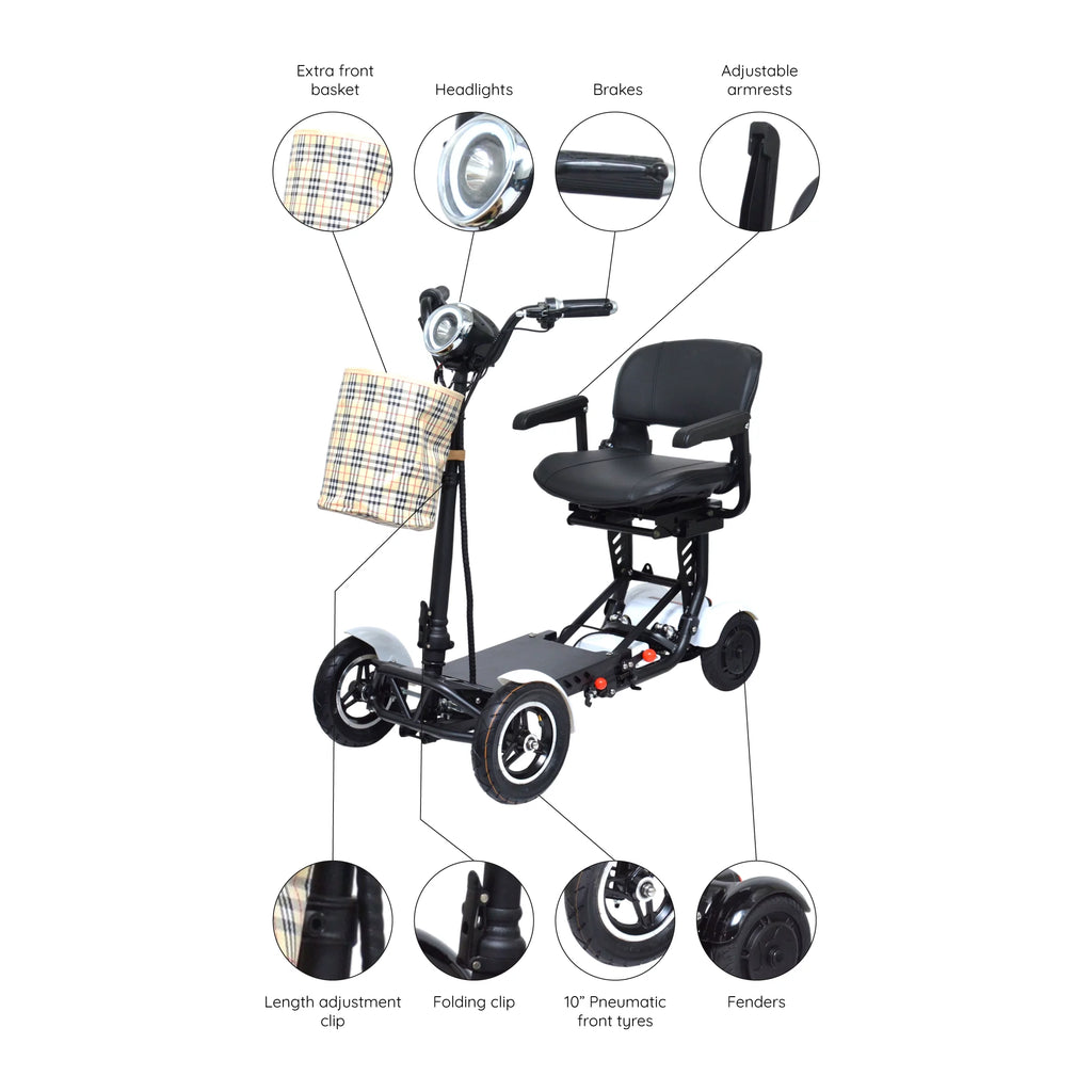 Compact Electric Scooter for Adults with Adjustable Seat and Armrests N441
