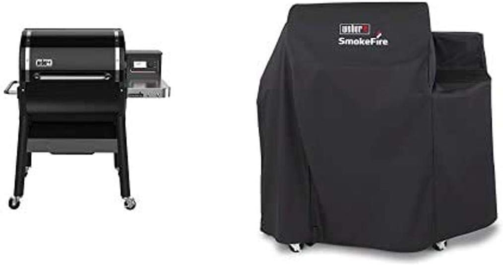 Weber SmokeFire EX4 Wood Fired Pellet Grill, Black C376