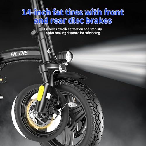 Folding Electric Bike for Adults, 400W Motor, 14" Ebike L370